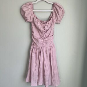 Princess Polly size 2 petal mini dress in pink.